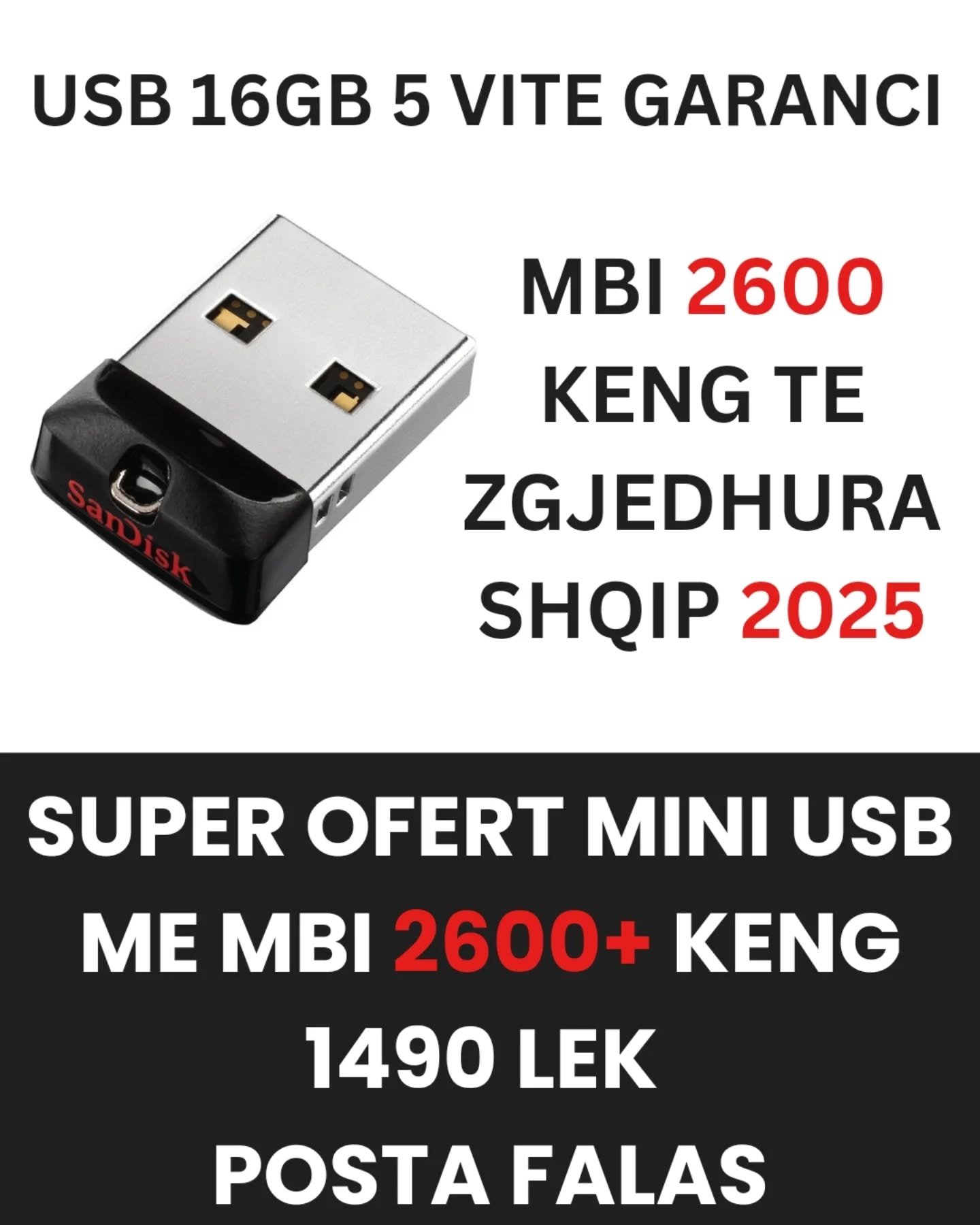 USB ME 2600 KENG TE REGJISTRUARA